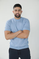 Camiseta de punto fino con cuello redondo — Ref. 402601