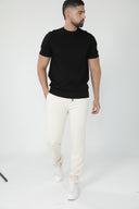 Camiseta de punto fino con cuello redondo — Ref. 402601