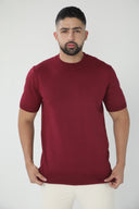 Camiseta de punto fino con cuello redondo — Ref. 402601