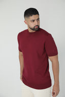 Camiseta de punto fino con cuello redondo — Ref. 402601