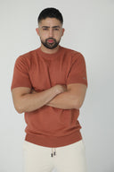 Camiseta de punto fino con cuello redondo — Ref. 402601