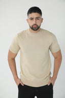 Camiseta de punto fino con cuello redondo — Ref. 402601