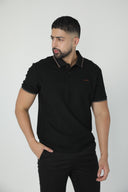 Polo clásico en piqué con filos de contraste — Ref. 202604