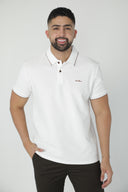Polo clásico en piqué con filos de contraste — Ref. 202604