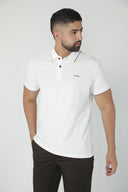 Polo clásico en piqué con filos de contraste — Ref. 202604