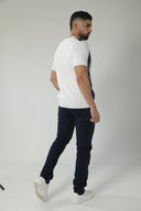 Camiseta con franjas verticales en contraste — Ref. 402603