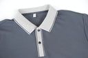 Polo con cuello y puños en contraste y filete — Ref. 202608