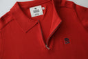 Buso de punto con cuello camisero y media cremallera — Ref. 502602