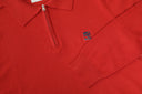 Buso de punto con cuello camisero y media cremallera — Ref. 502602