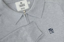 Buso de punto con cuello camisero y media cremallera — Ref. 502602