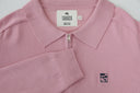 Buso de punto con cuello camisero y media cremallera — Ref. 502602