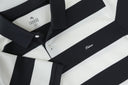 Polo de rayas anchas con cuello en contraste — Ref. 202601