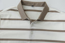 Polo de rayas finas con cuello y puños en contraste — Ref. 202602