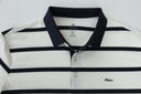 Polo de rayas finas con cuello y puños en contraste — Ref. 202602