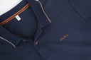 Polo clásico en piqué con filos de contraste — Ref. 202604